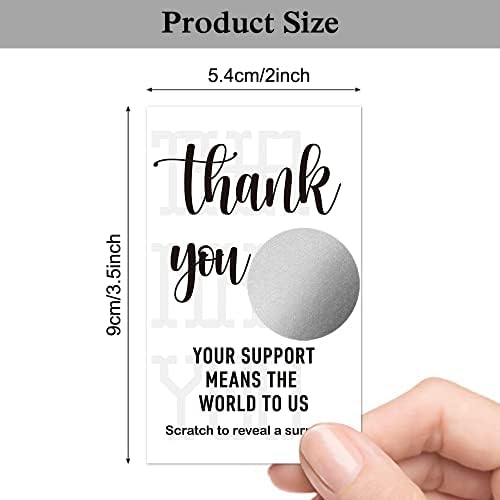 Haizct 50 Pack Thank You Scratch Off Cards for Events 1