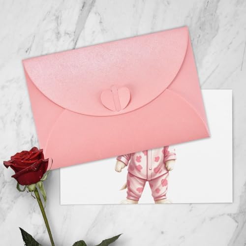 Pink Puppy in Pajamas Greeting Card for Christmas and Birthday