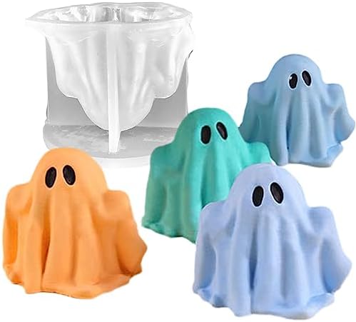Halloween Ghost Candle Silicone Mold DIY Kit