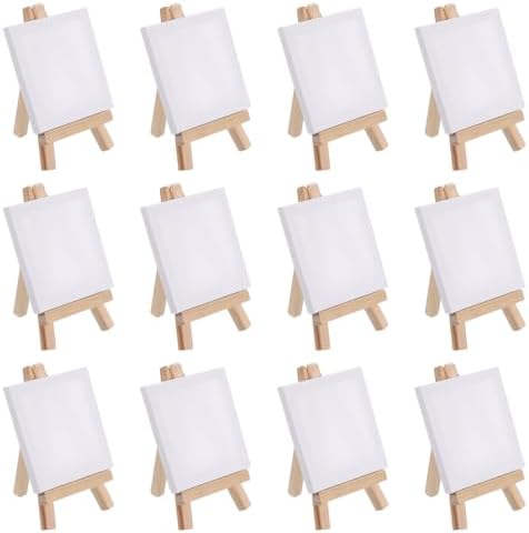 PATIKIL 3x3 Inch Canvas Easel Set Portable