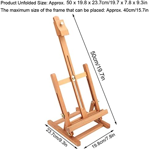 Adjustable Wooden Tabletop H-Frame Easel for Artists