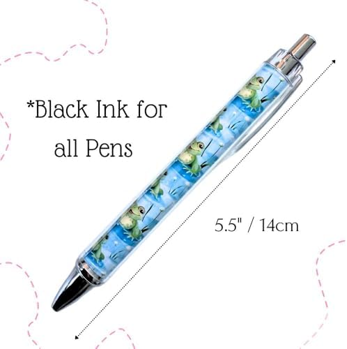 10PC Cute Frog Pens with Green Design