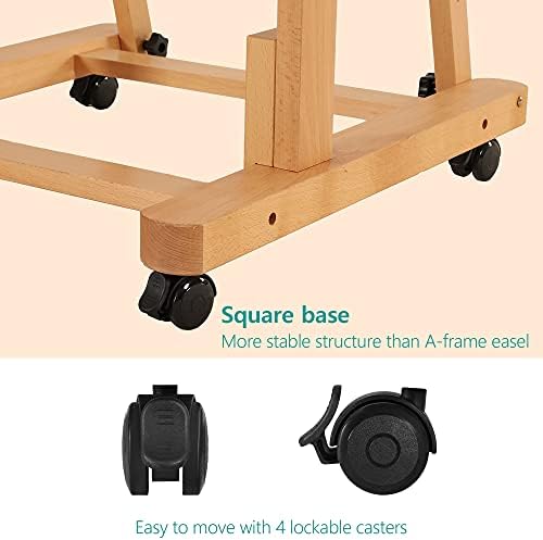 VISWIN Heavy Duty H Frame Easel with Storage and 4 Wheels