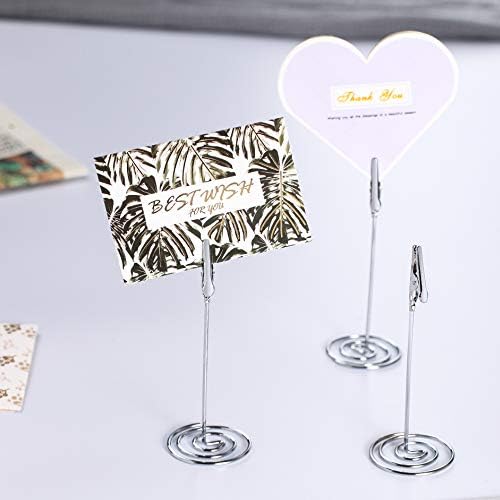 Artliving 12pcs Place Card Holder with Silver Base