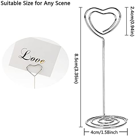 Silver Wedding Table Numbers Holder 20 Pack