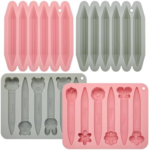 Tessco For You 4 Pack Assorted Crayon Molds