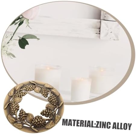 2Pcs Metal Candle Covers Hollow Antique Design for Jar Candles