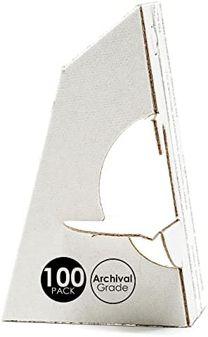 Golden State Art Self Stick Cardboard Easel Back Pack of 100 White