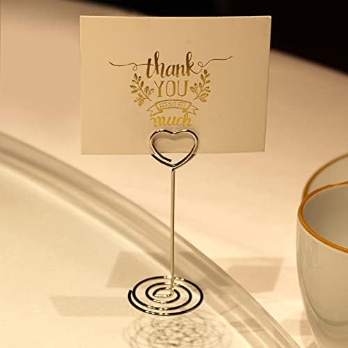 Silver Wedding Table Numbers Holder 20 Pack
