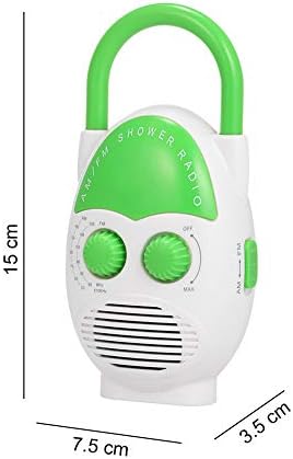 Waterproof Shower Radio with AMFM and Top Handle