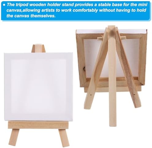 PATIKIL 3x3 Inch Canvas Easel Set Portable