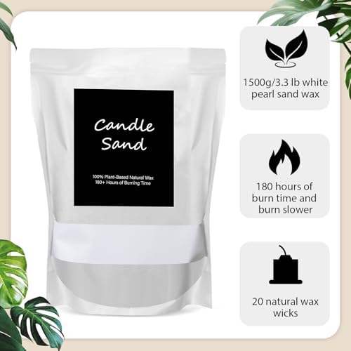 MTLEE Candle Making Kit 33 lb with Wicks and Beaded Sand