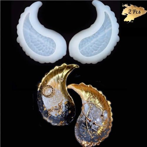 Angel Wing Trinket Dish Epoxy Resin Silicone Molds 2-Count