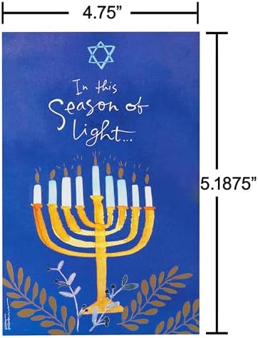 American Greetings Hanukkah Cards with Envelopes 12-Count