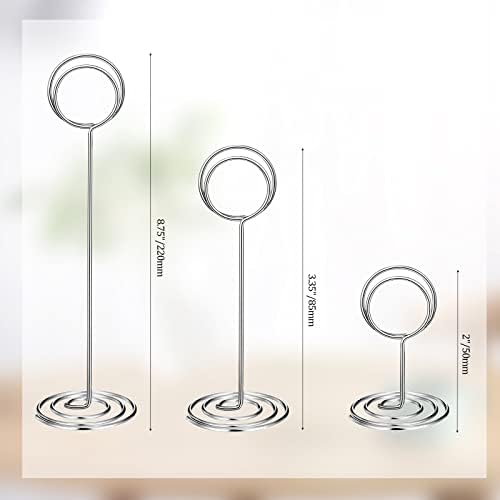 24 Piece Table Number Holders 3 Sizes for Wedding Party