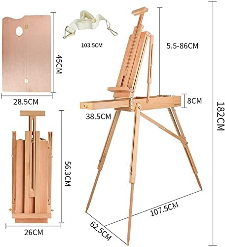 Poster Display Canvas Stand with Drawer for Outdoor Painting and Art