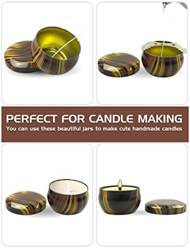24 Pack Tin Jars with Lids for Candle Making and Crafts