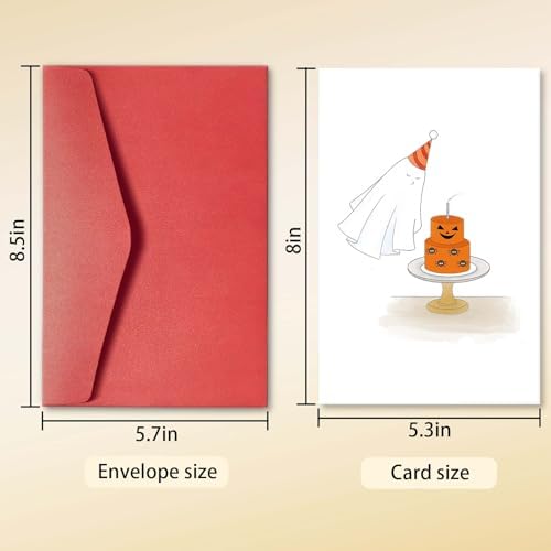 Funny Halloween Birthday Card for Him Her