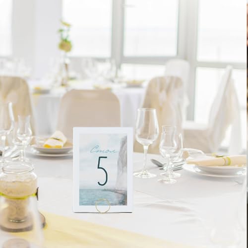 60 Pack Gold Place Card Holder Round Shape