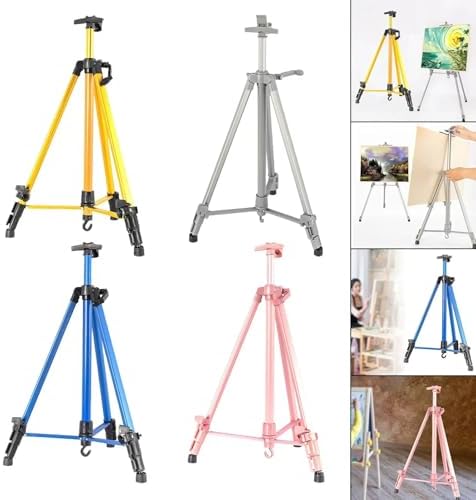 Pink Adjustable Art Easel Stand for Painting and Display