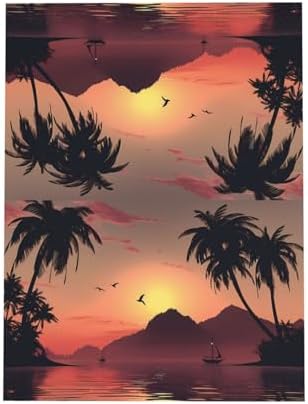 Gray Lake At Sunset Greeting Card with Pearl Luster