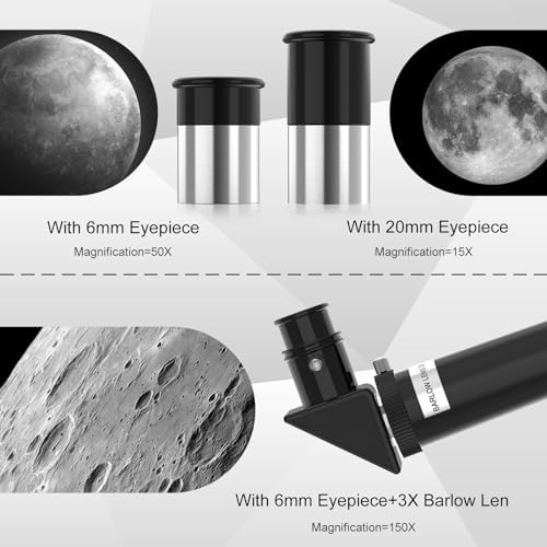 ToyerBee 70mm Refractor Telescope with Phone Adapter and Wireless Remote