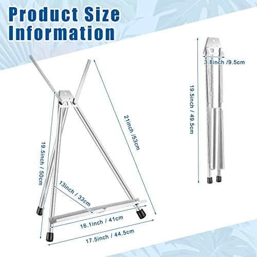 Xinnun 12 Pcs Adjustable Aluminum Easel Stand for Canvas Painting Display