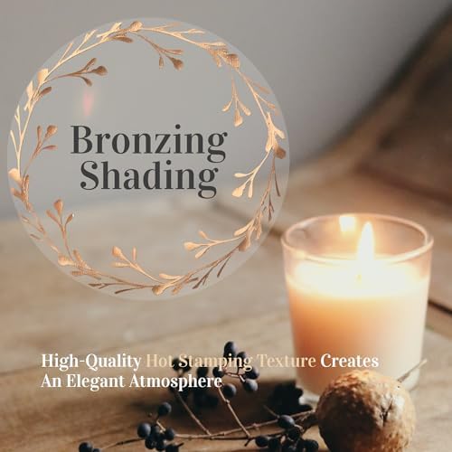 CDXHOME Candle Dust Covers 100pcs Floral Translucent Kraft