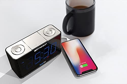 Emerson CKS1507 Smartset Radio Alarm Clock Black