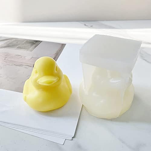 ZAKVOOR 3D Duck Candle Silicone Mold for DIY Crafts