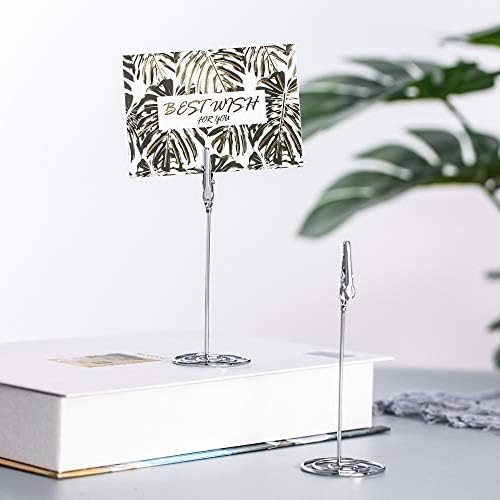 Artliving 12pcs Place Card Holder with Silver Base