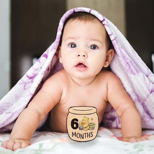 PAMBO Baby Bear Month Milestone Circles with Name Signs