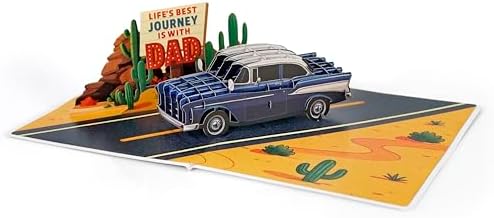 CUTPOPUP 3D Birthday Pop Up Card with Classic Car