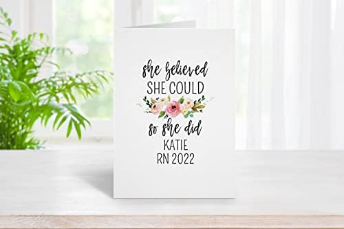 She Believed She Could So She Did Greeting Card