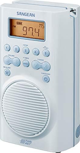 Sangean SG-100 Waterproof Shower Radio with Weather Alert