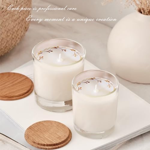 CDXHOME Candle Dust Covers 100pcs Floral Translucent Kraft