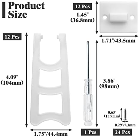 4 White Plastic Frame Easel Back Stand 12 Pcs