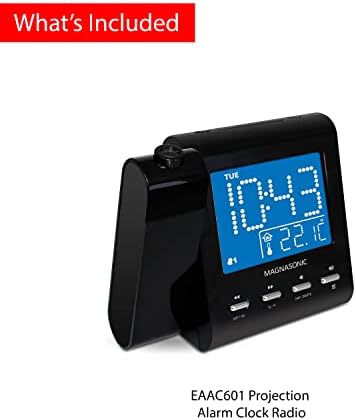 Magnasonic Projection Alarm Clock with AMFM Radio and Battery Backup