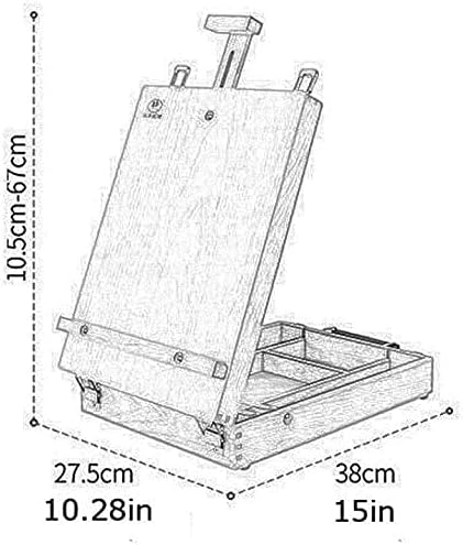 Artist Easel Stand Portable Folding Red Easel