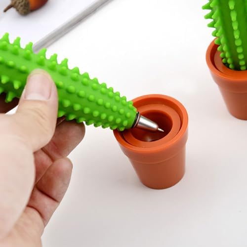 Cactus Bonsai Shaped Ballpoint Pens 3 Pack