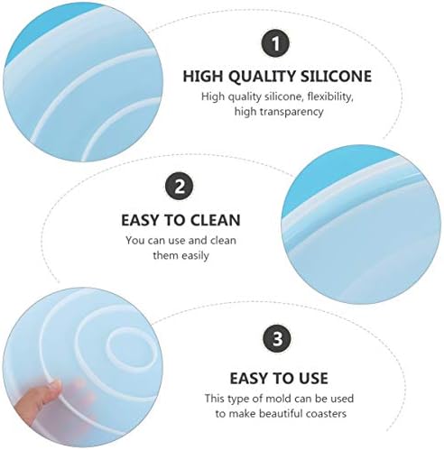 ARTIBETTER 10 Inch Round Resin Coaster Mold