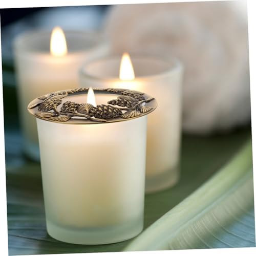 NUOBESTY 2pcs Hollow Aroma Lid Covers for Candles