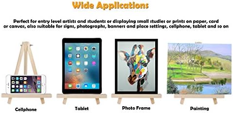 AUVOTTOKA 9 Inch Portable Wood Easel Tabletop Display