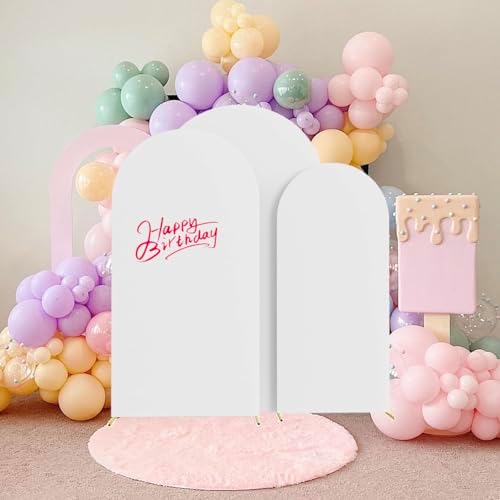 HAINARverS 3 Piece Wedding Arch Cover Set
