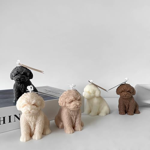 Cute Teddy Dog Candle Mold for DIY Crafts