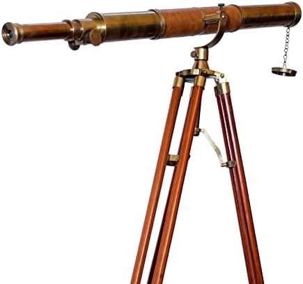 US Navy Griffith Antique Tripod Telescope Single Barrel