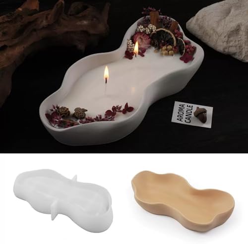 Yitkch Irregular Candle Holder Silicone Mold DIY