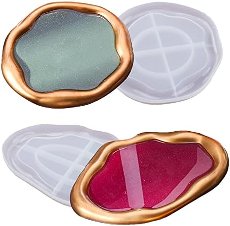 2PC Oval Round Silicone Mold for Resin Art Crafts