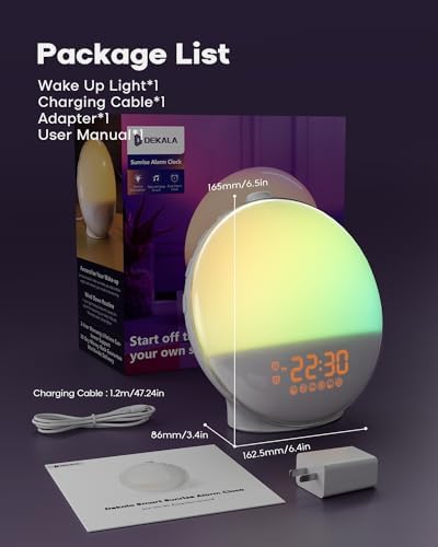 Dekala Sunrise Alarm Clock with App Control