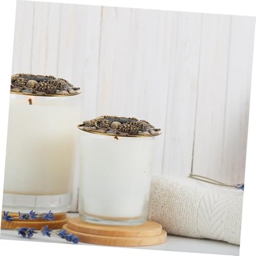 NUOBESTY 2pcs Hollow Aroma Lid Covers for Candles